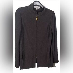 St. John Collection Black Evening Jacket Flared Sleeves Women’s Size‎ 8